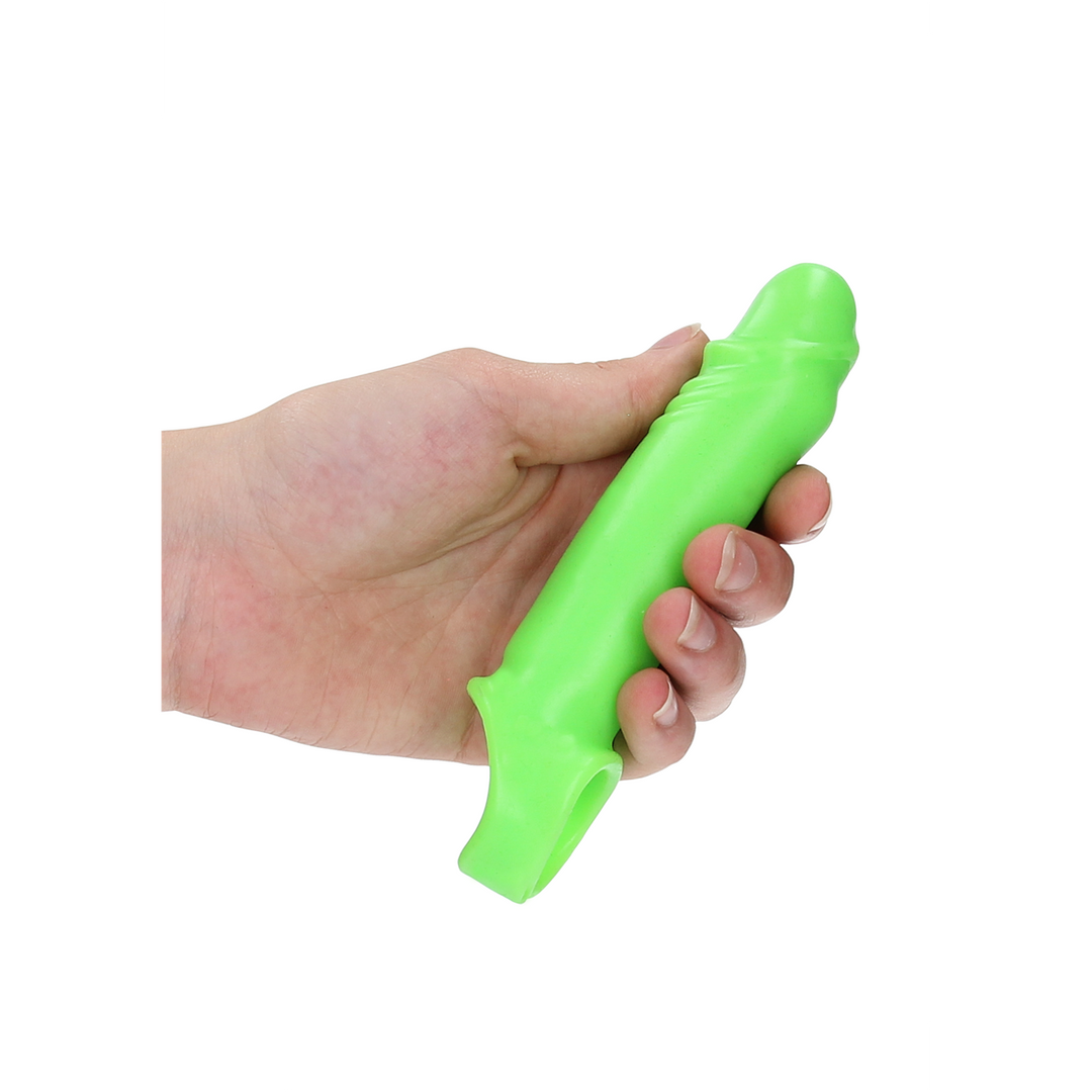 Atadura bondage Smooth Stretchable Sheath – con calor, fosforescente, verde | Ouch!