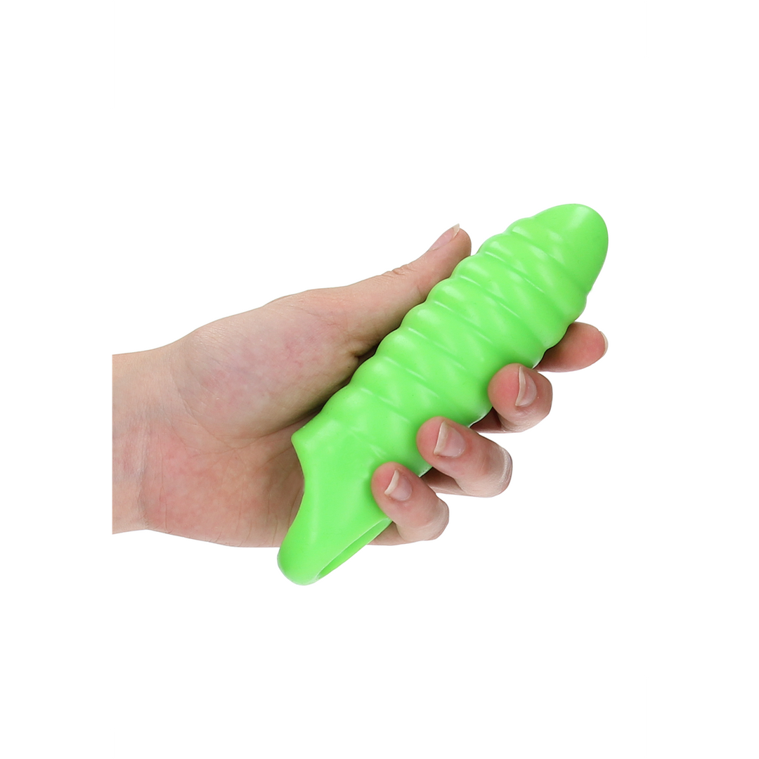 Costrizione bondage Swirl Thick Sheath – riscaldante, fosforescente, verde | Ouch!