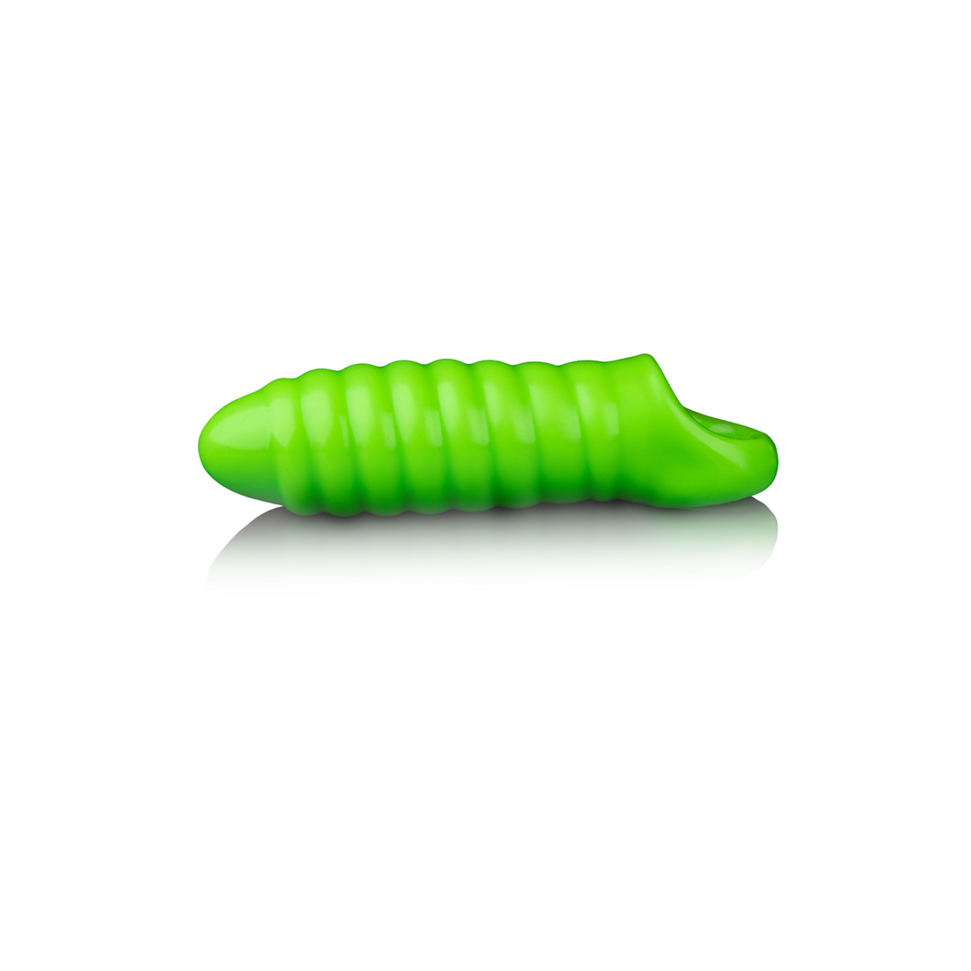 Costrizione bondage Swirl Thick Sheath – riscaldante, fosforescente, verde | Ouch!