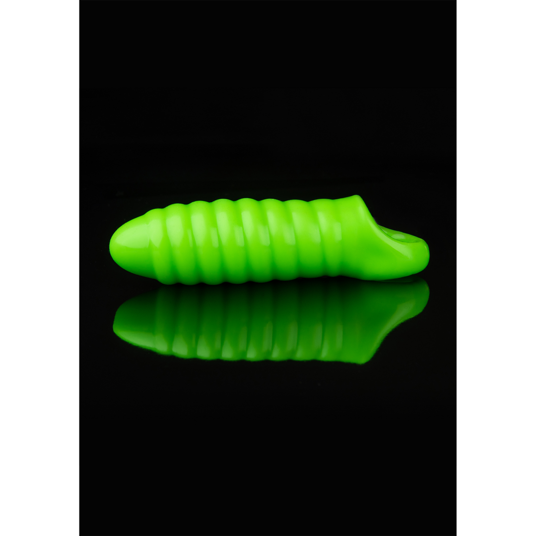 Costrizione bondage Swirl Thick Sheath – riscaldante, fosforescente, verde | Ouch!