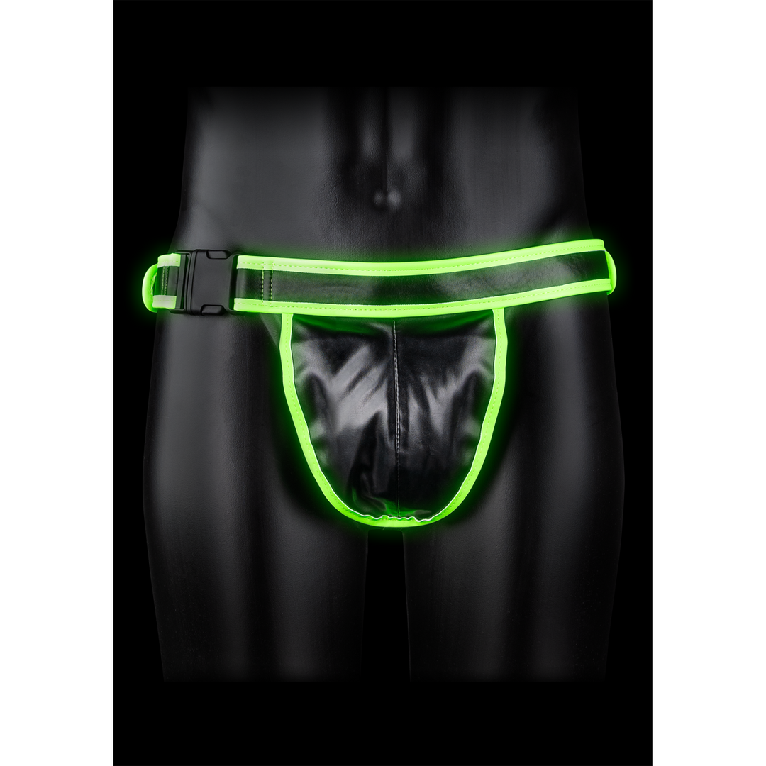 Perizoma uomo Jockstrap with Buckle – fosforescente, verde OU779GLOSM | Ouch!