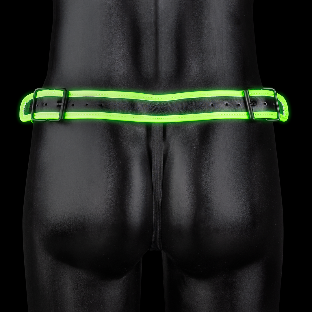 Perizoma uomo Jockstrap with Buckle – fosforescente, verde OU780GLOLXL | Ouch!