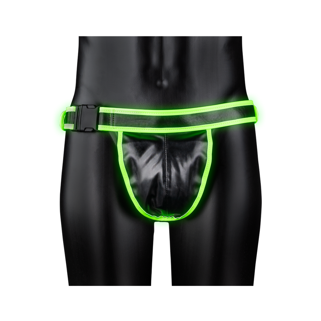 Perizoma uomo Jockstrap with Buckle – fosforescente, verde OU780GLOLXL | Ouch!