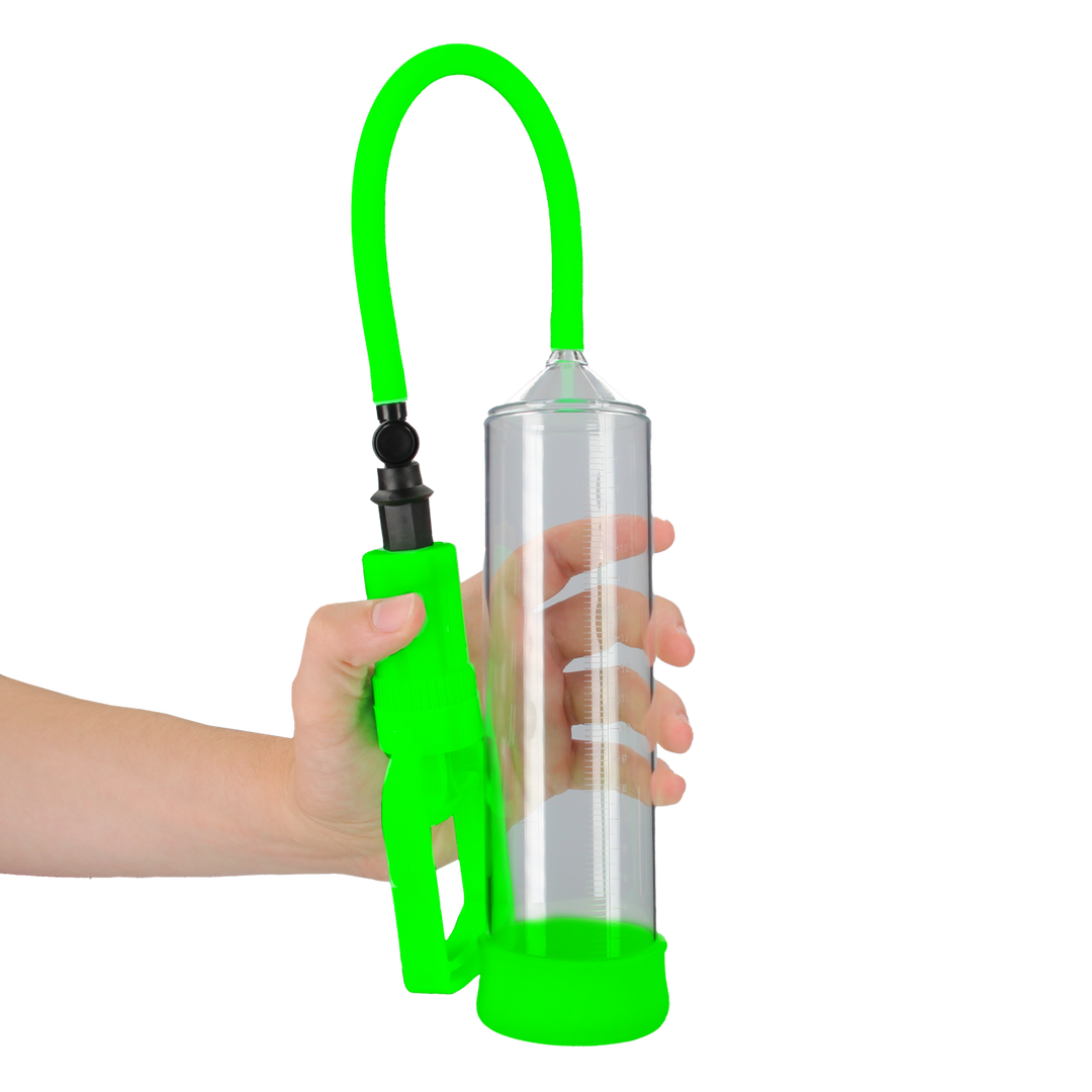 Pompa per il pene Comfort Beginner – fosforescente, verde | Ouch!