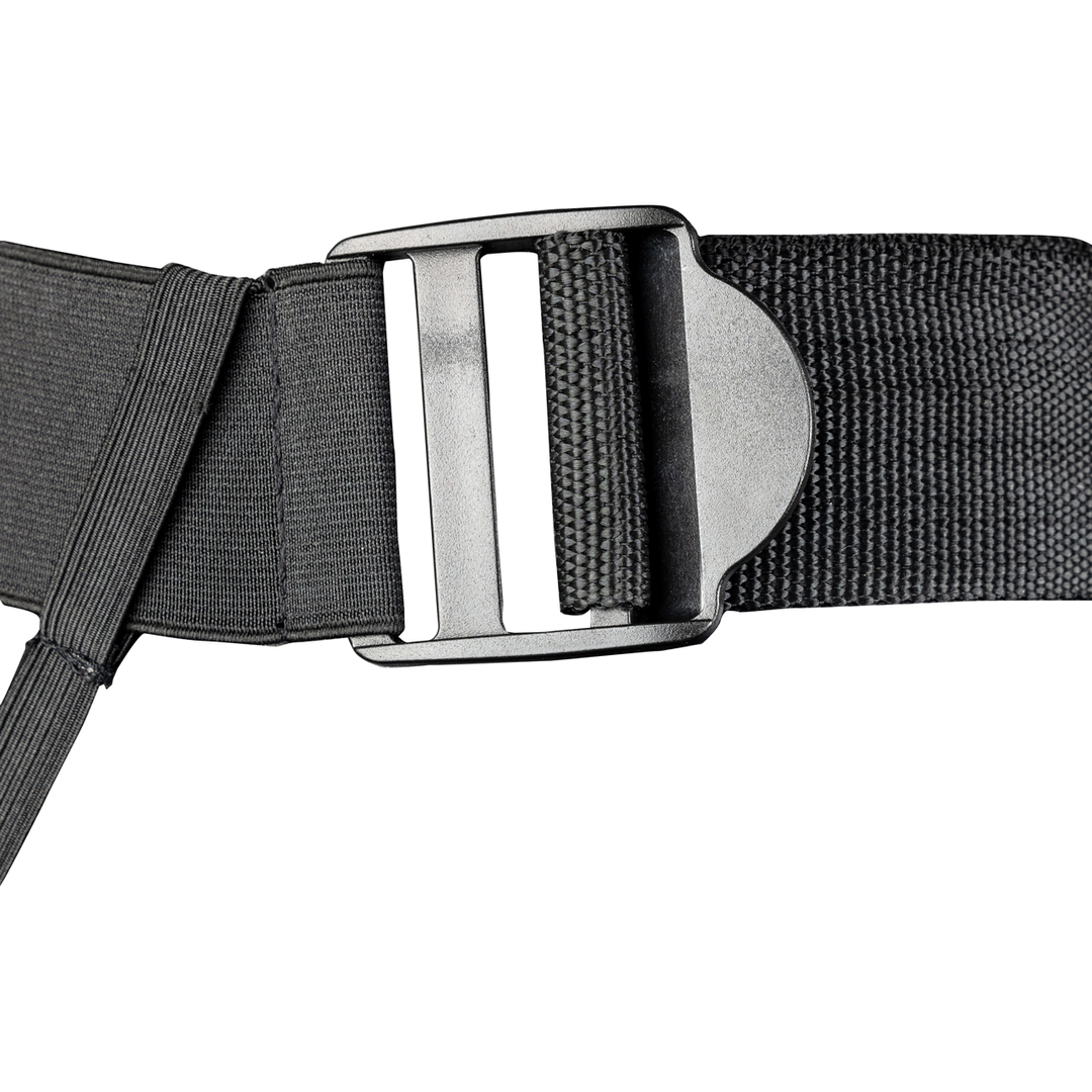 Ribbed Hollow Strap-On with Balls - 8 / 21 cm - Black