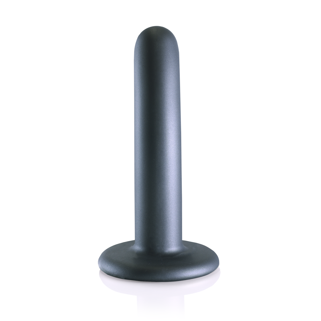 Gode ceinture en silicone lisse pour point G - 5'' / 12 cm - Métal canon de fusil