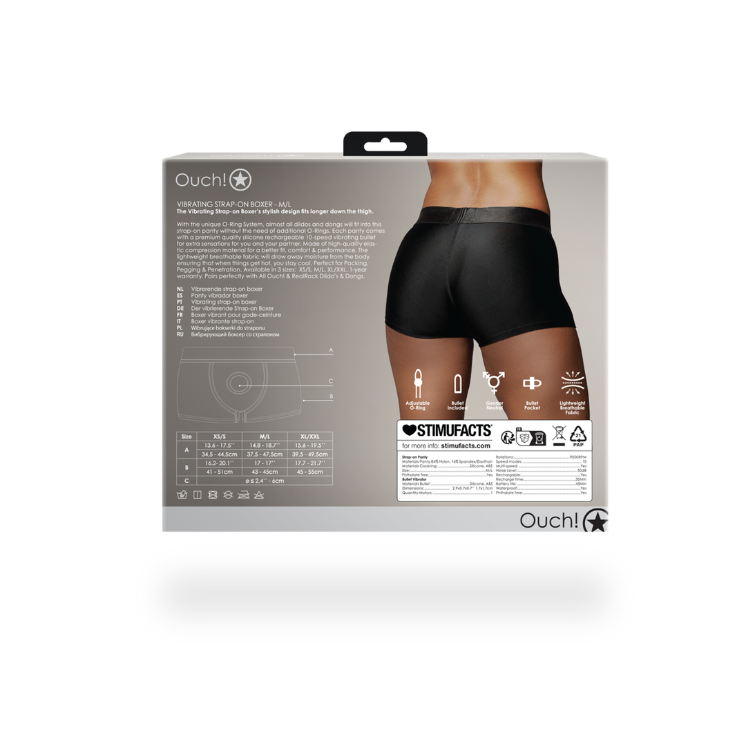 Strap-on 10 Stufen – schwarz OU825BLKML1 | Ouch!