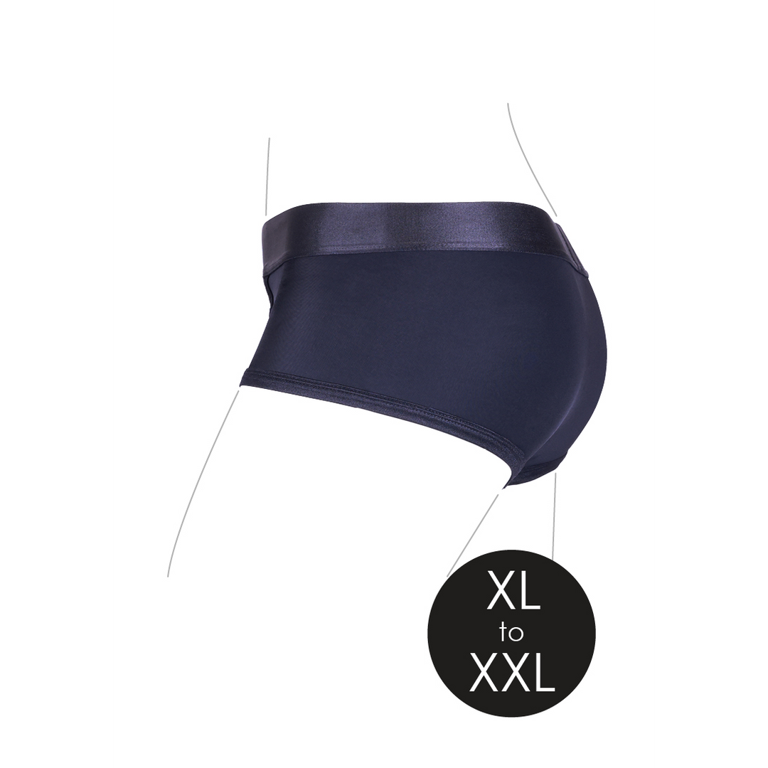 Arnés strap-on 10 velocidades – negro OU826BLKXLXXL1 | Ouch!