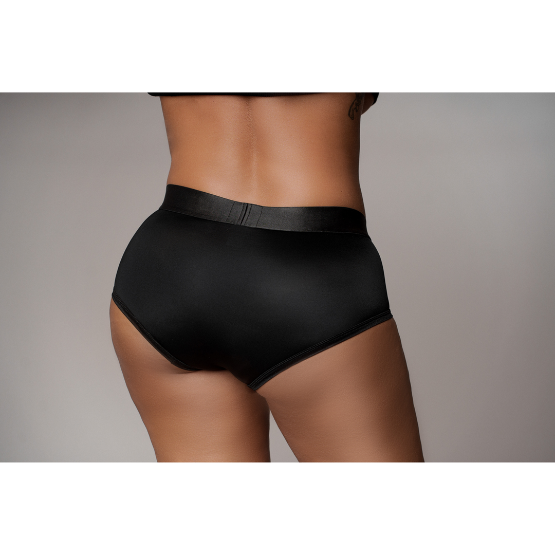 Arnés strap-on 10 velocidades – negro OU826BLKXLXXL1 | Ouch!