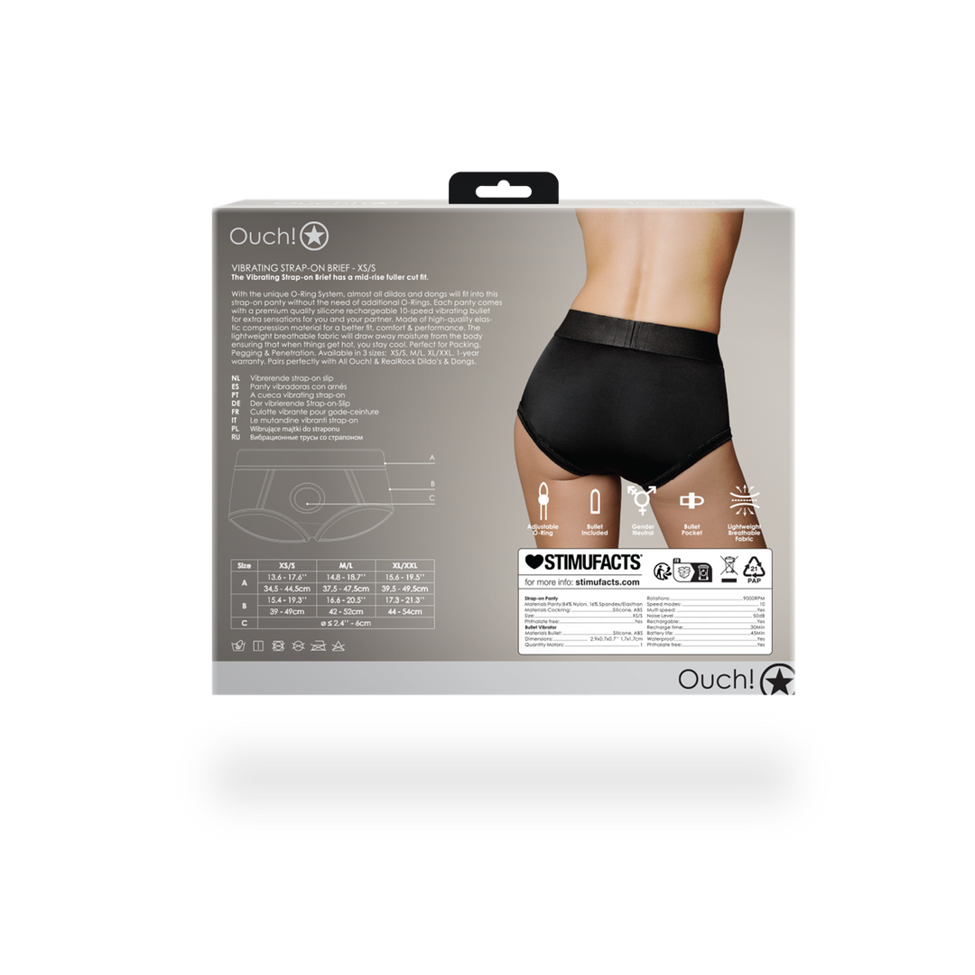 Strap-on 10 speeds – black OU826BLKXSS1 | Ouch!