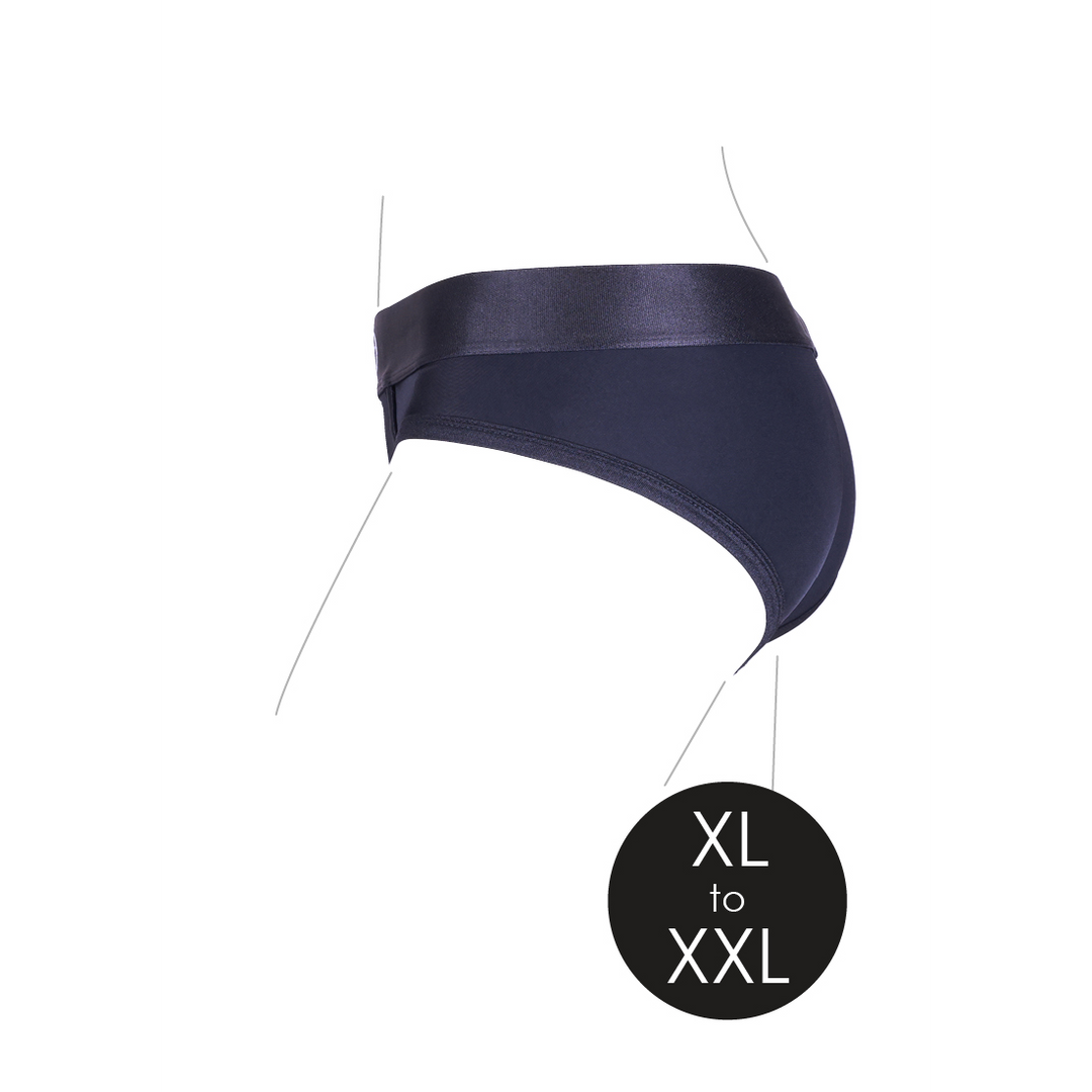 Arnés strap-on cut 10 velocidades – negro OU827BLKXLXXL1 | Ouch!