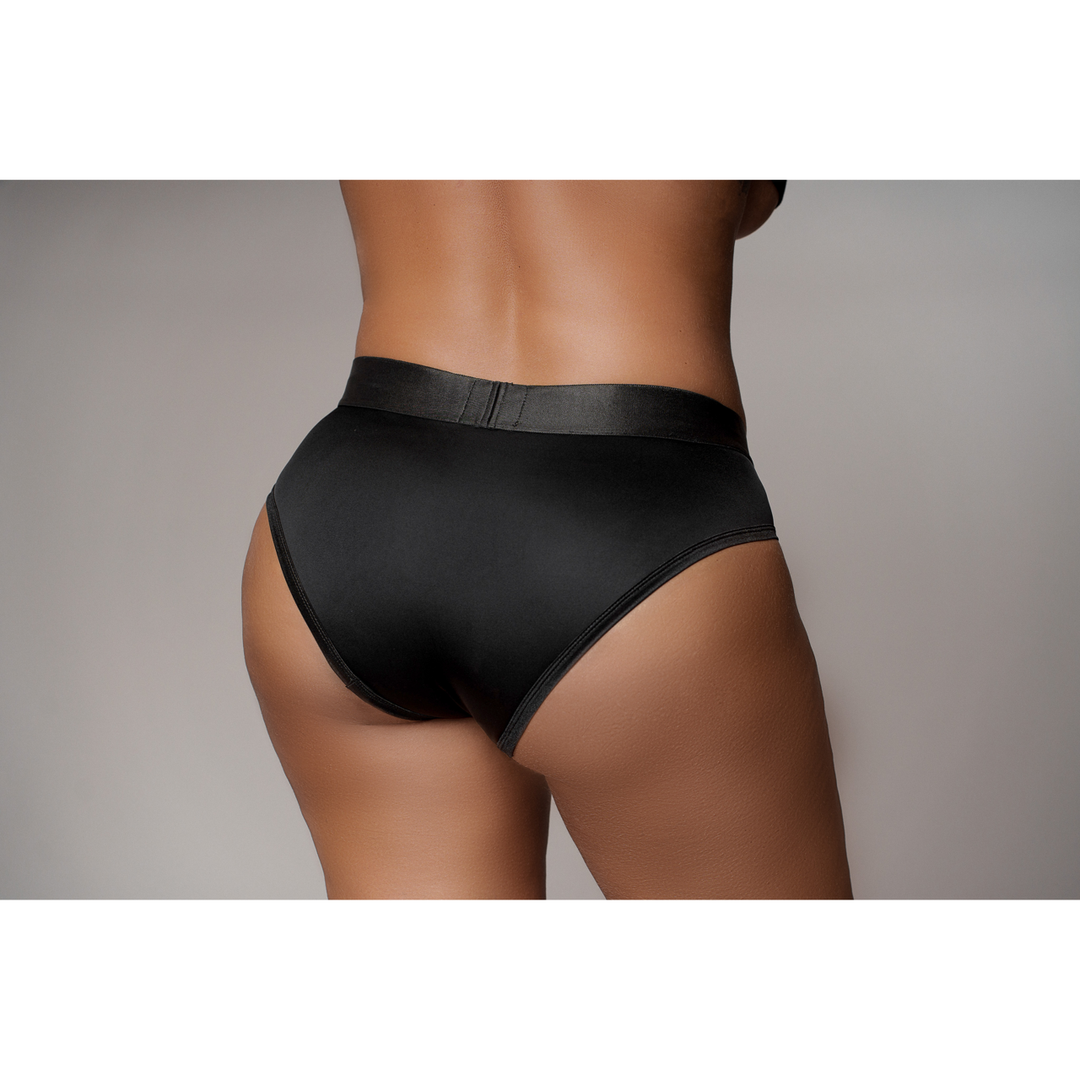 Arnés strap-on cut 10 velocidades – negro OU827BLKXLXXL1 | Ouch!
