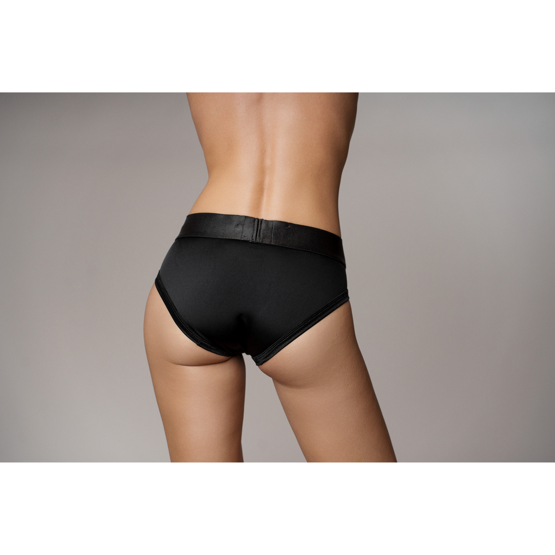 Arnés strap-on cut 10 velocidades – negro OU827BLKXSS1 | Ouch!