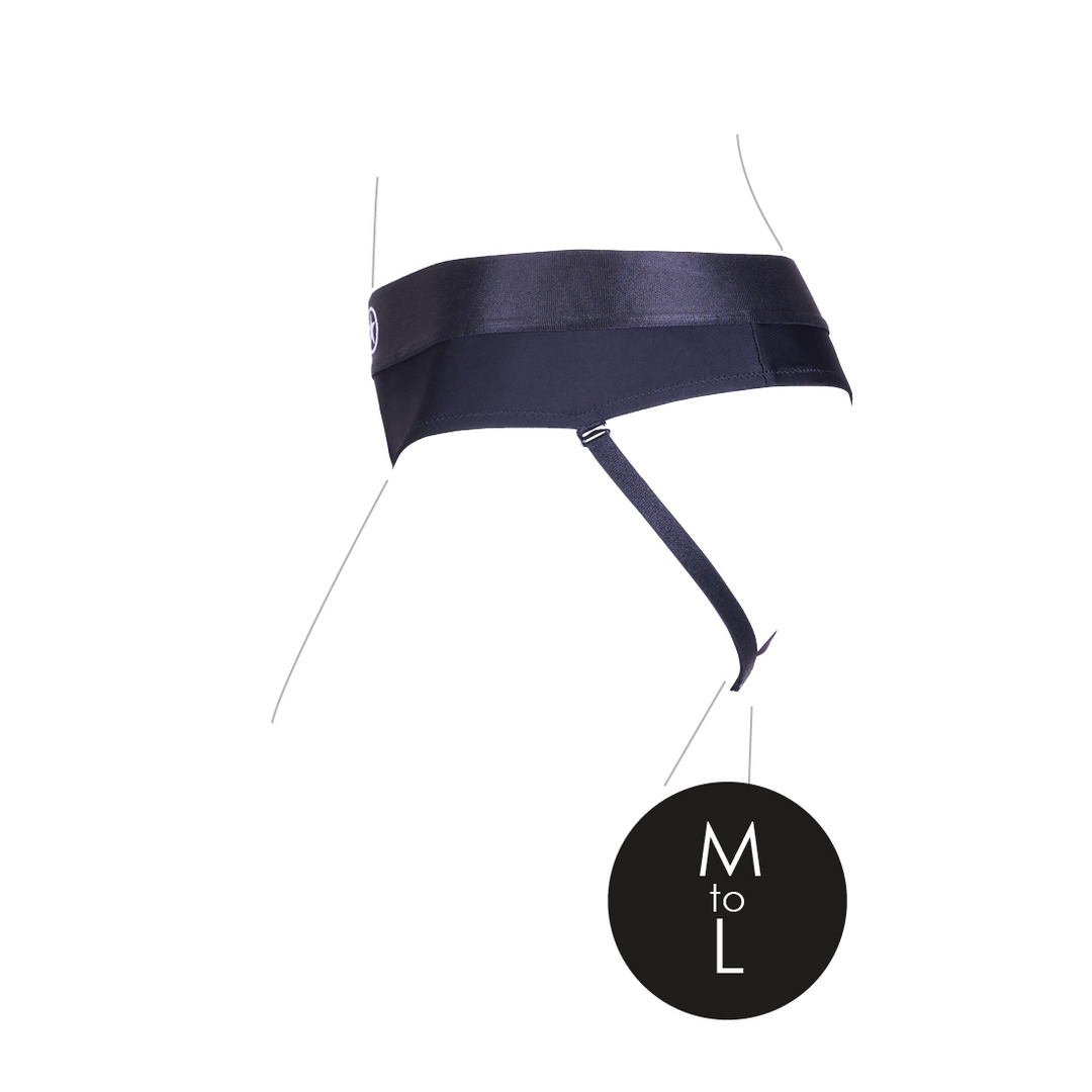 Arnés strap-on Removable 10 velocidades – negro OU830BLKML1 | Ouch!