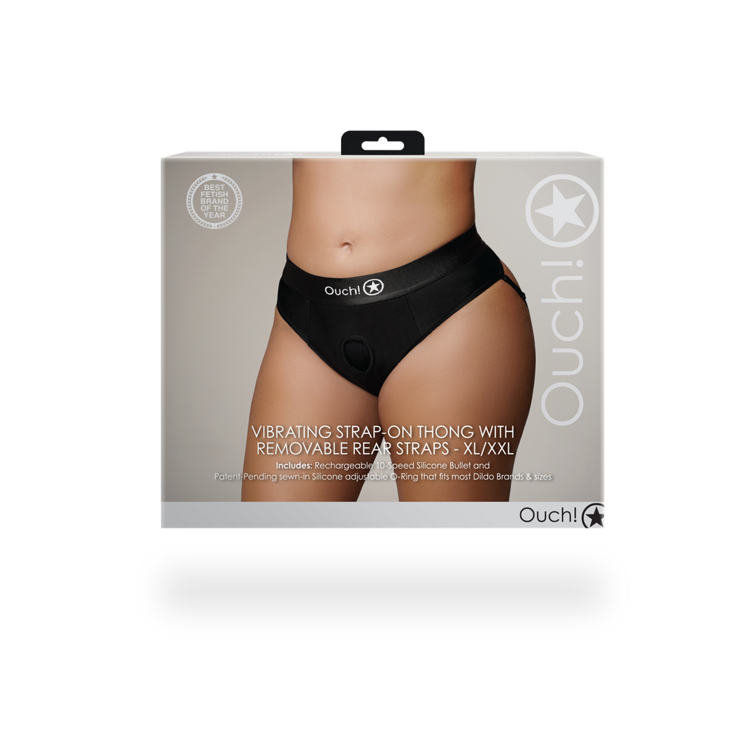 Strap-on Removable 10 speeds – black OU830BLKXLXXL1 | Ouch!