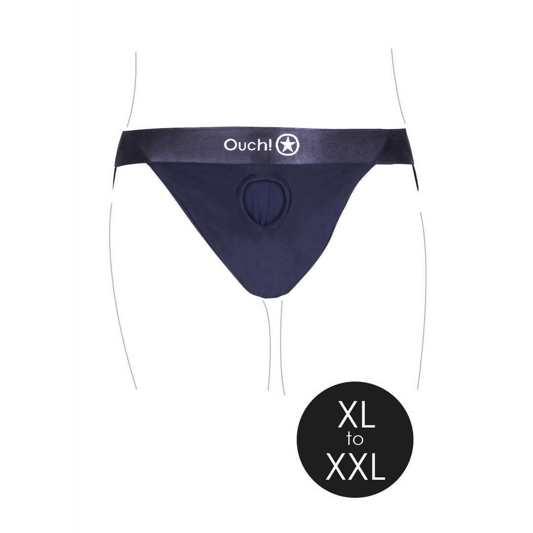 Arnés strap-on 10 velocidades – negro OU831BLKXLXXL1 | Ouch!