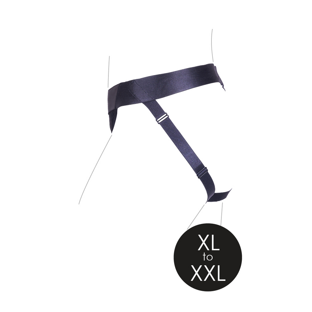 Arnés strap-on 10 velocidades – negro OU831BLKXLXXL1 | Ouch!
