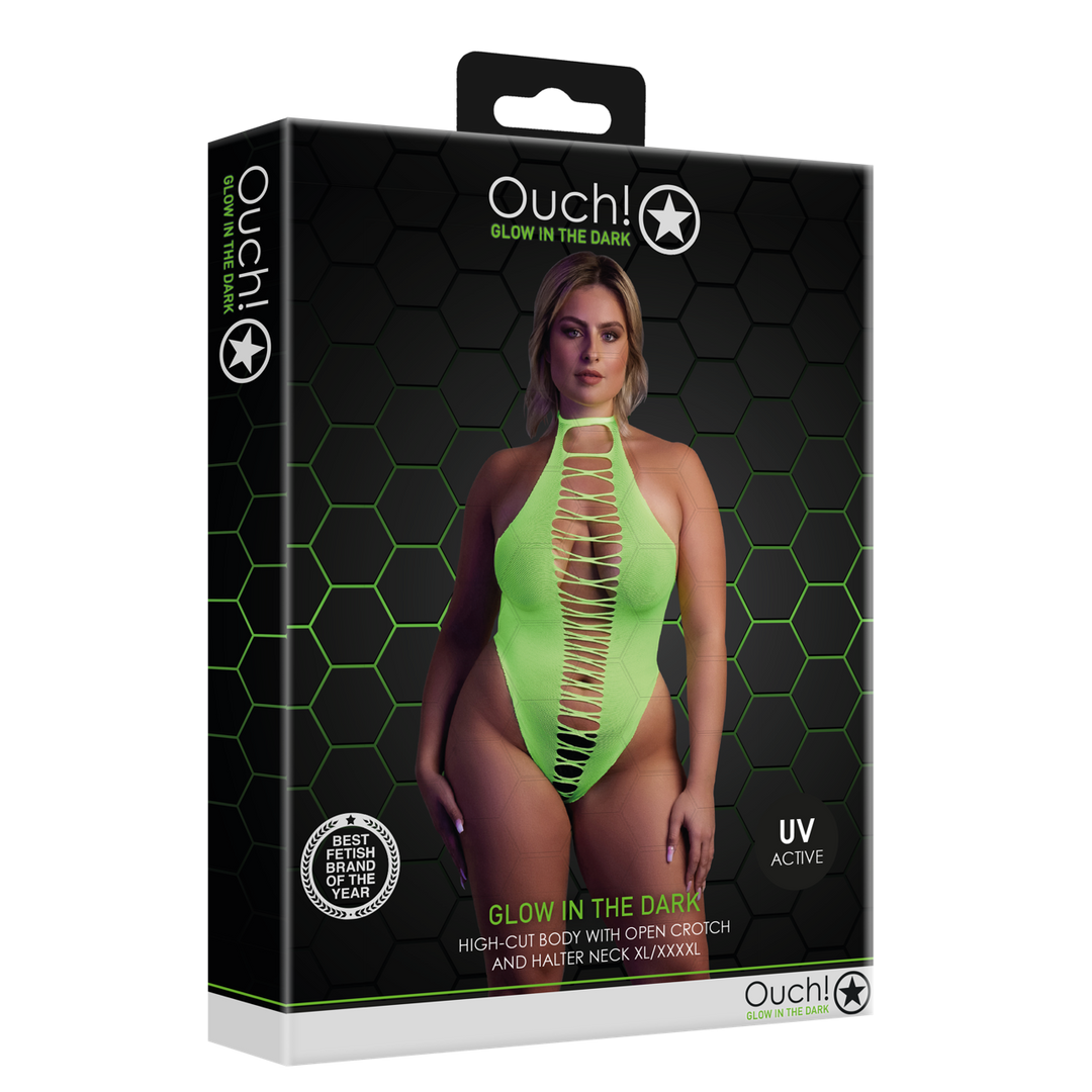 High-Cut Body - Plus Size - Neon Green