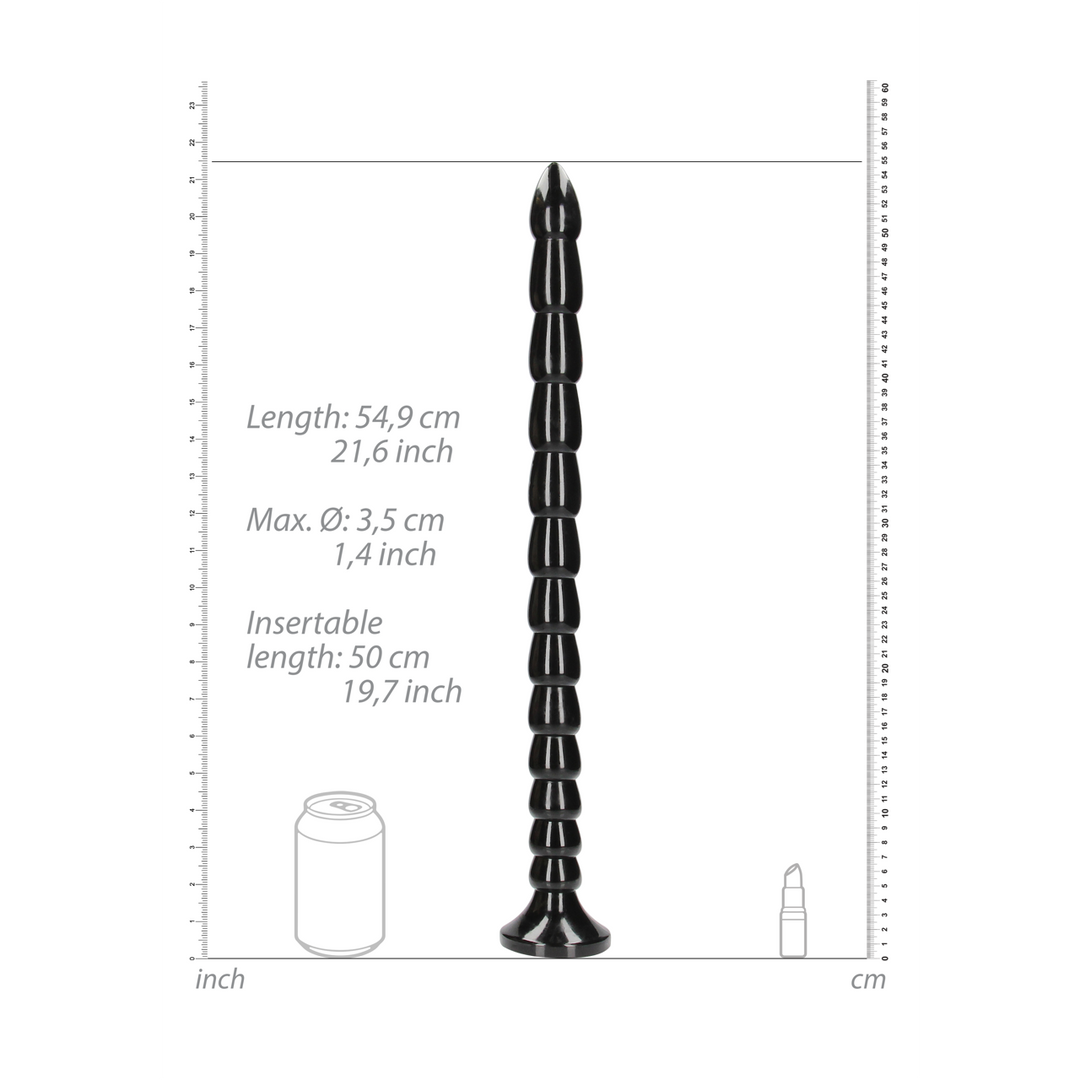Estimulador de clítoris Stacked Snake 54.9 cm – negro | Ouch!