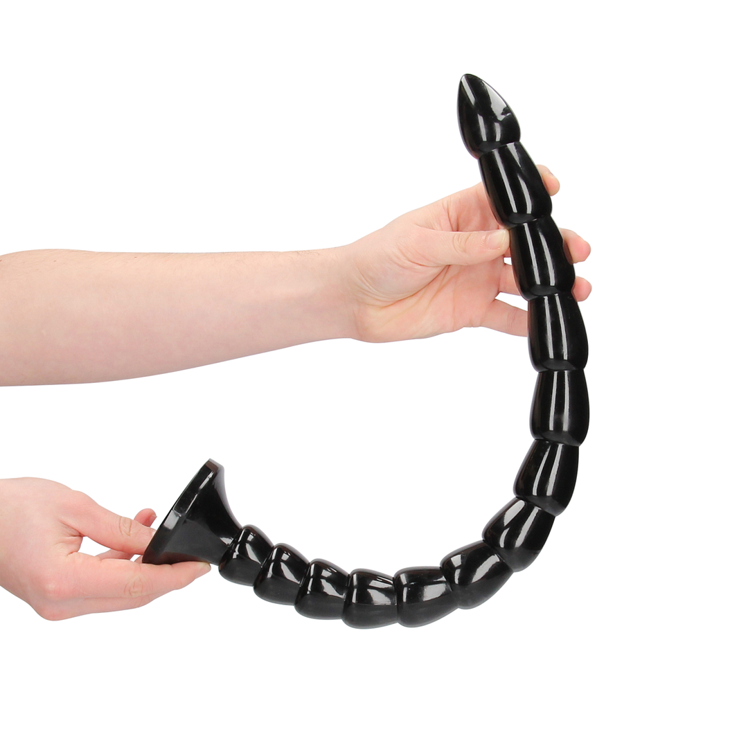 Estimulador de clítoris Stacked Snake 54.9 cm – negro | Ouch!