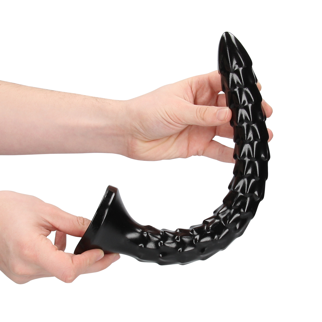 Clitoral stimulator Scaled Snake 35.5 cm – black | Ouch!