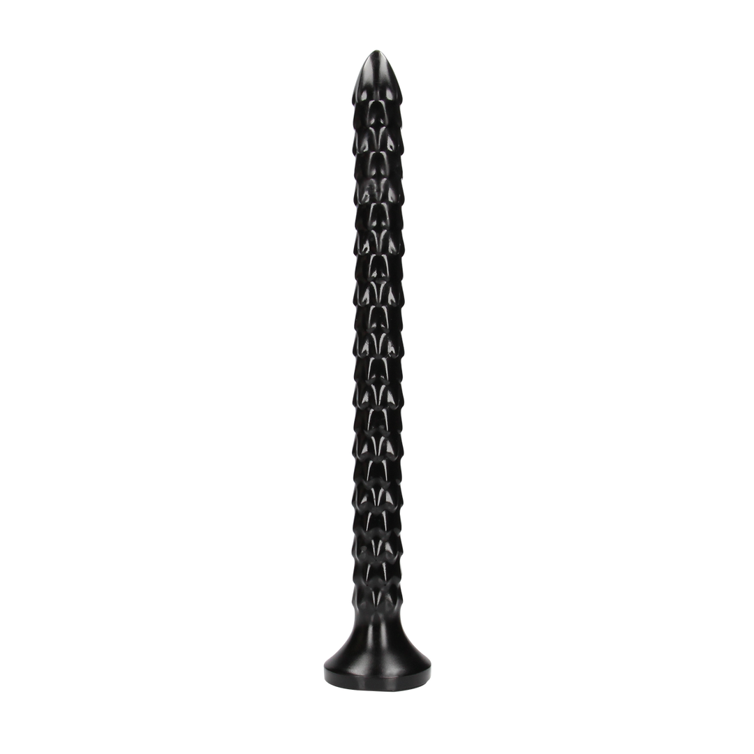 Stimolatore clitorideo Scaled Snake 45.3 cm – nero | Ouch!