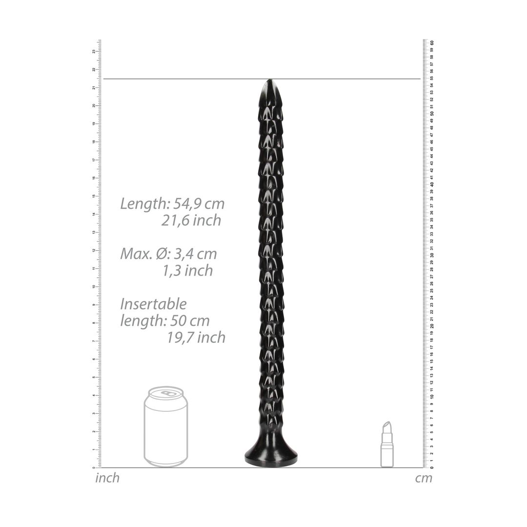 Clitoral stimulator Scaled Snake 54.9 cm – black | Ouch!