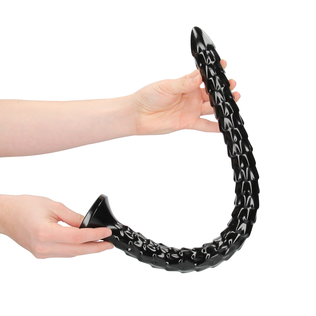 Clitoral stimulator Scaled Snake 54.9 cm – black | Ouch!