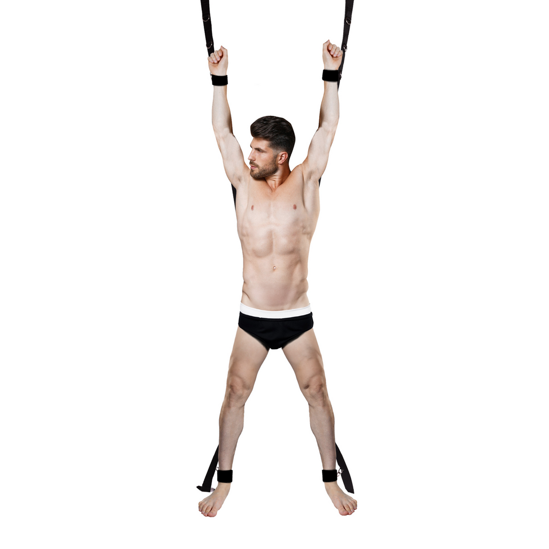 Atadura bondage Over the Door Cross – negra | Ouch!