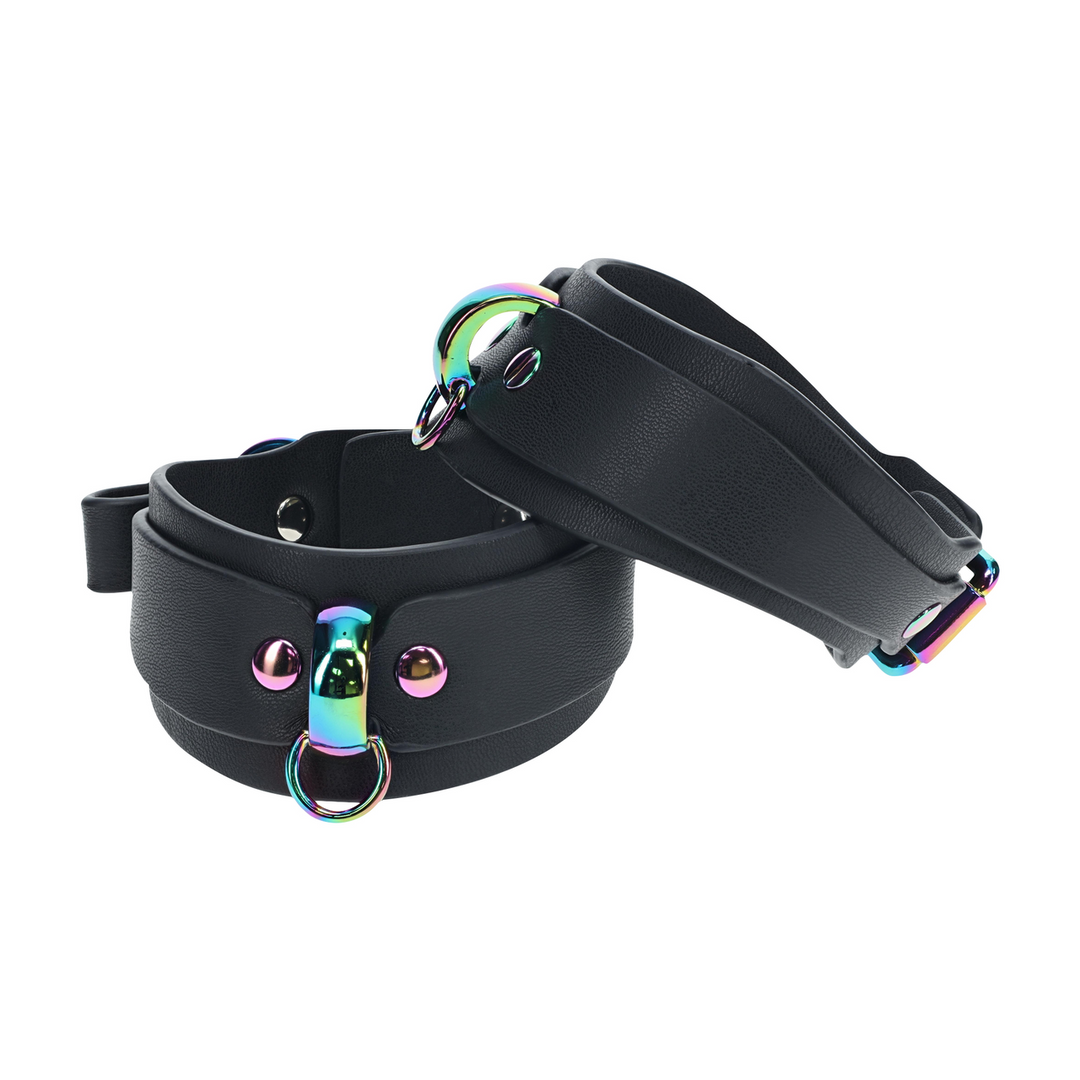 Menottes Venice Leg Cuffs – noire | Ouch!