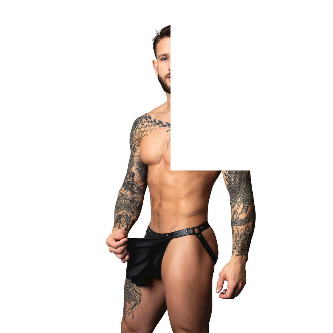 Herrenstring Spartacus Jock – schwarz PAK158BKLX | Male Power