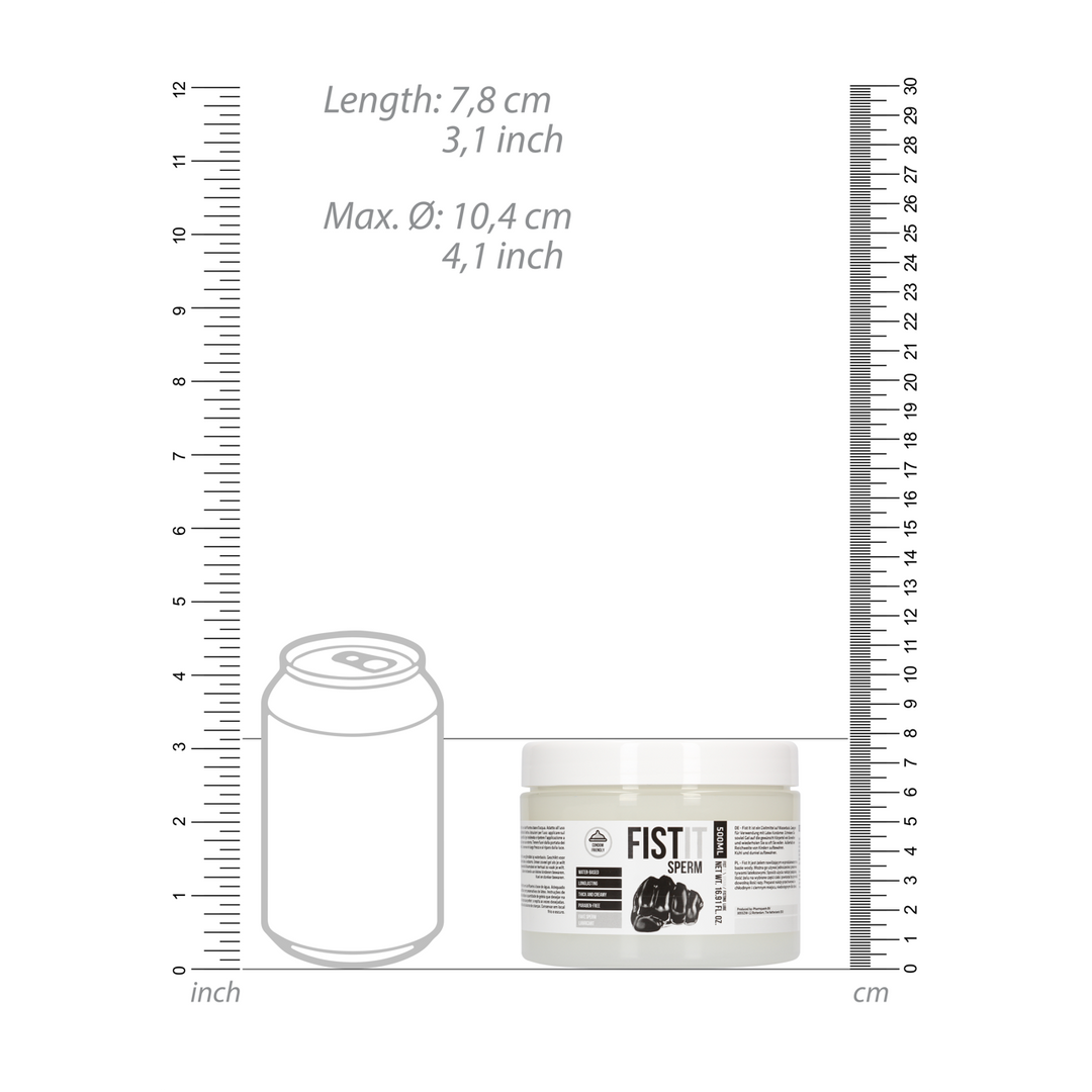 Lubrificante Sperm 500 ml – a base d'acqua 7.5 cm | Fist It