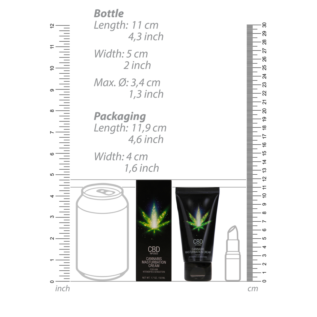 Étrend-kiegészítő CBD Cannabis Masturbation 50 ml 10.5 cm | Pharmquests