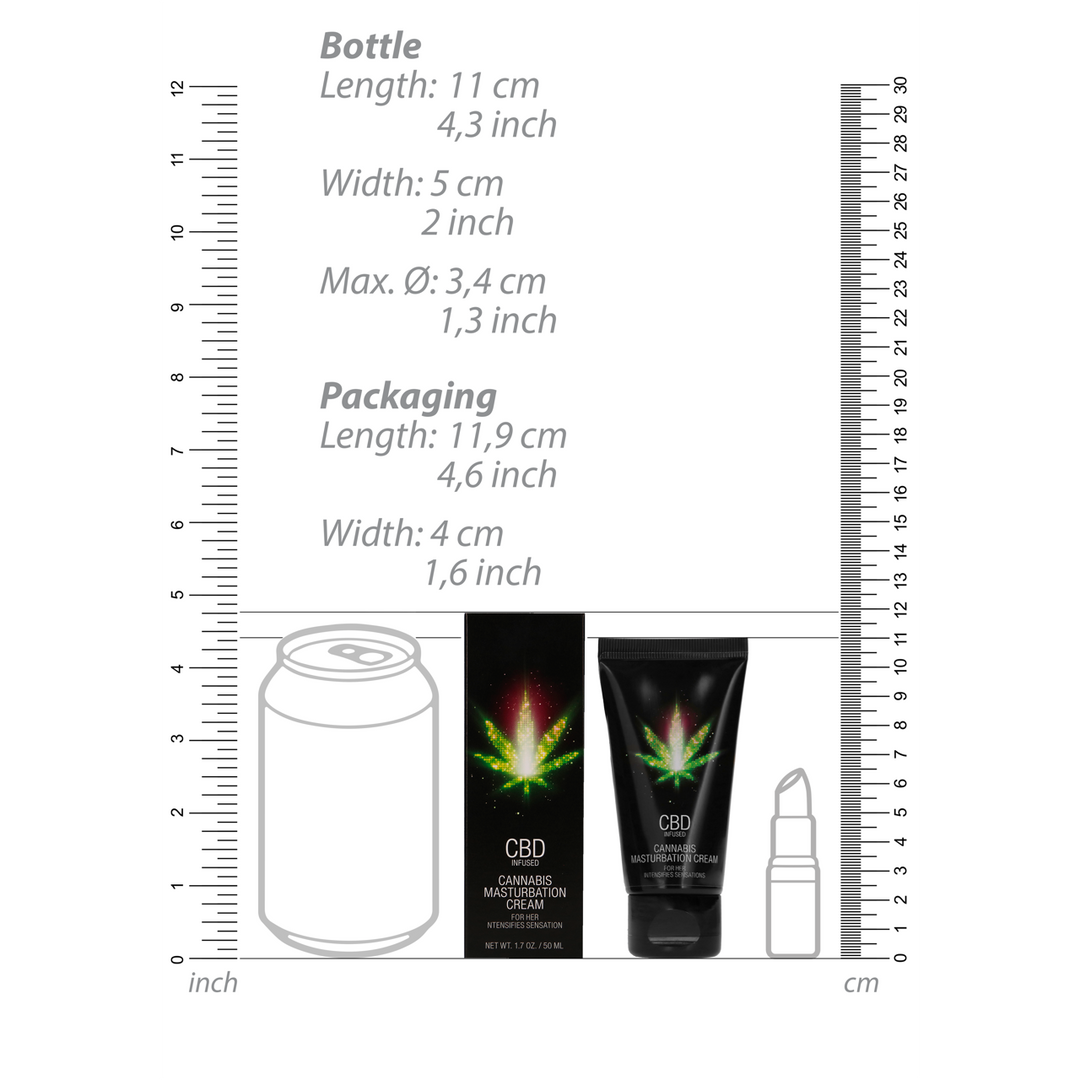 Integratore CBD Cannabis Masturbation 50 ml 10.5 cm | Pharmquests