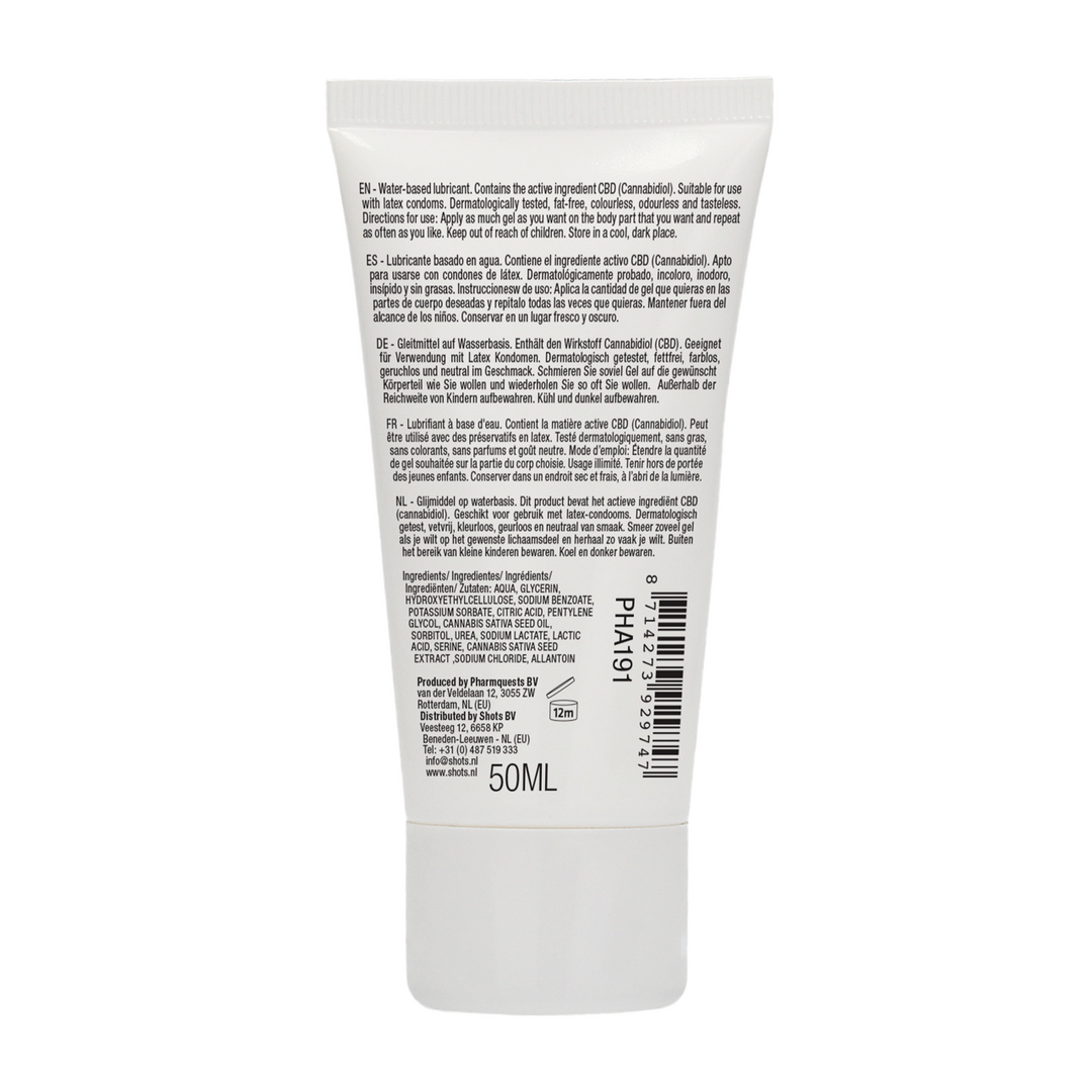 Lubrificante CBD 50 ml – a base d'acqua | Pharmquests