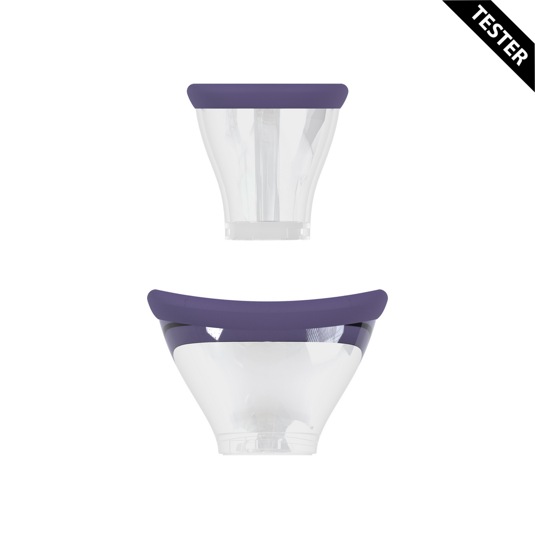 Bomba de pene Sensual Vulva – recargable, morada | Pumped