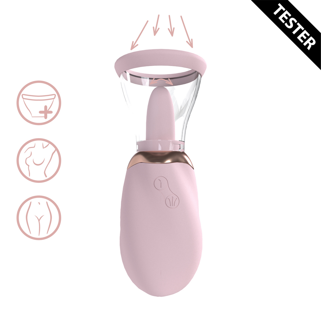 Boost - Rechargeable Vulva and Breast Pump - Pink - Tester