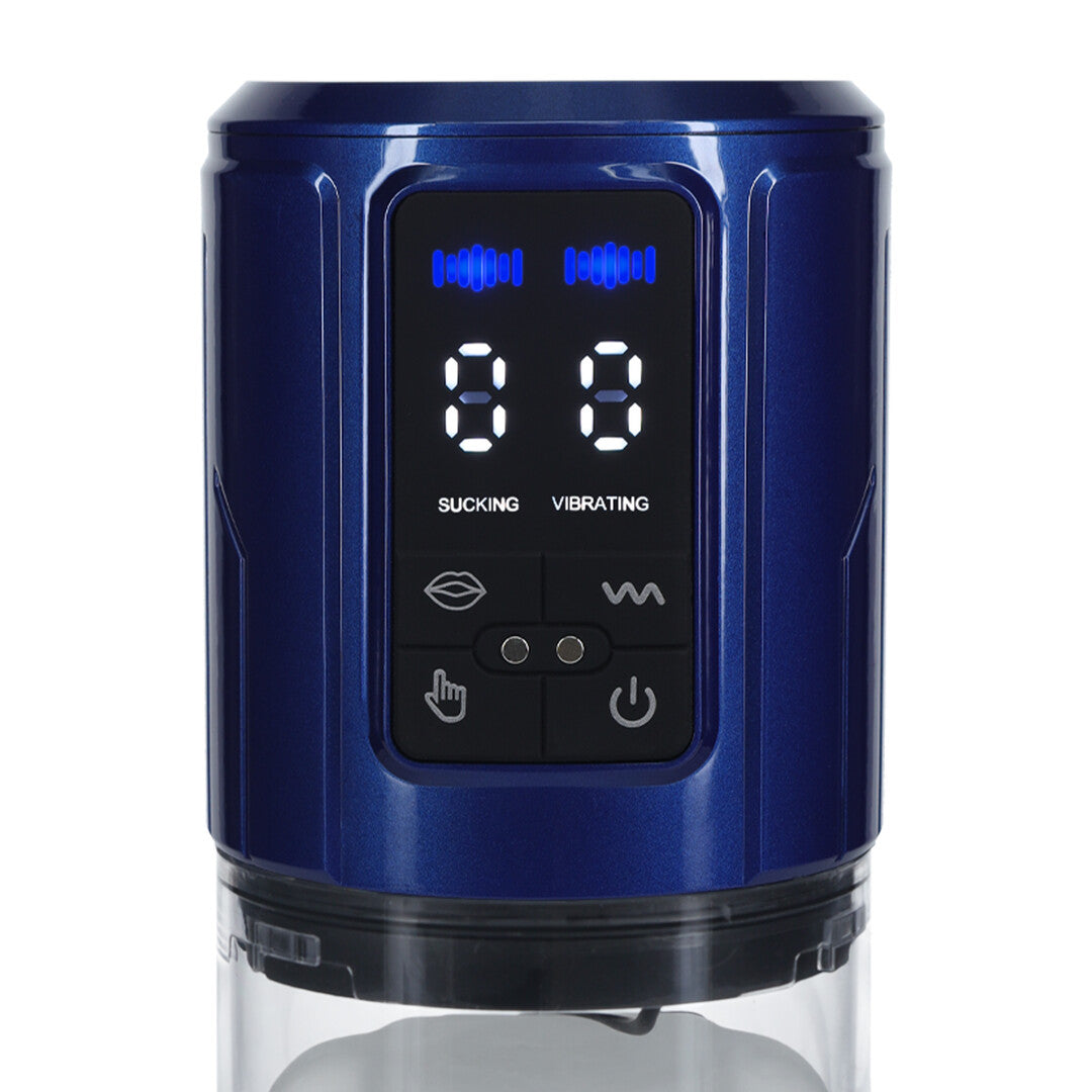 UltraLift - Automatic Waterproof Masturbator Pump - Metallic Blue