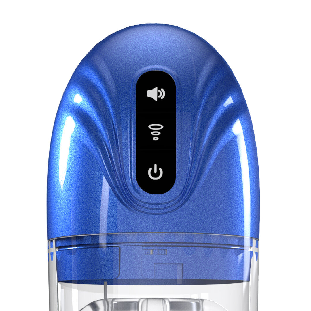 SonicPull - Pompe Masturbateur à Succion et Vibrations - Multimédia Amélioré - Bleu Métallique