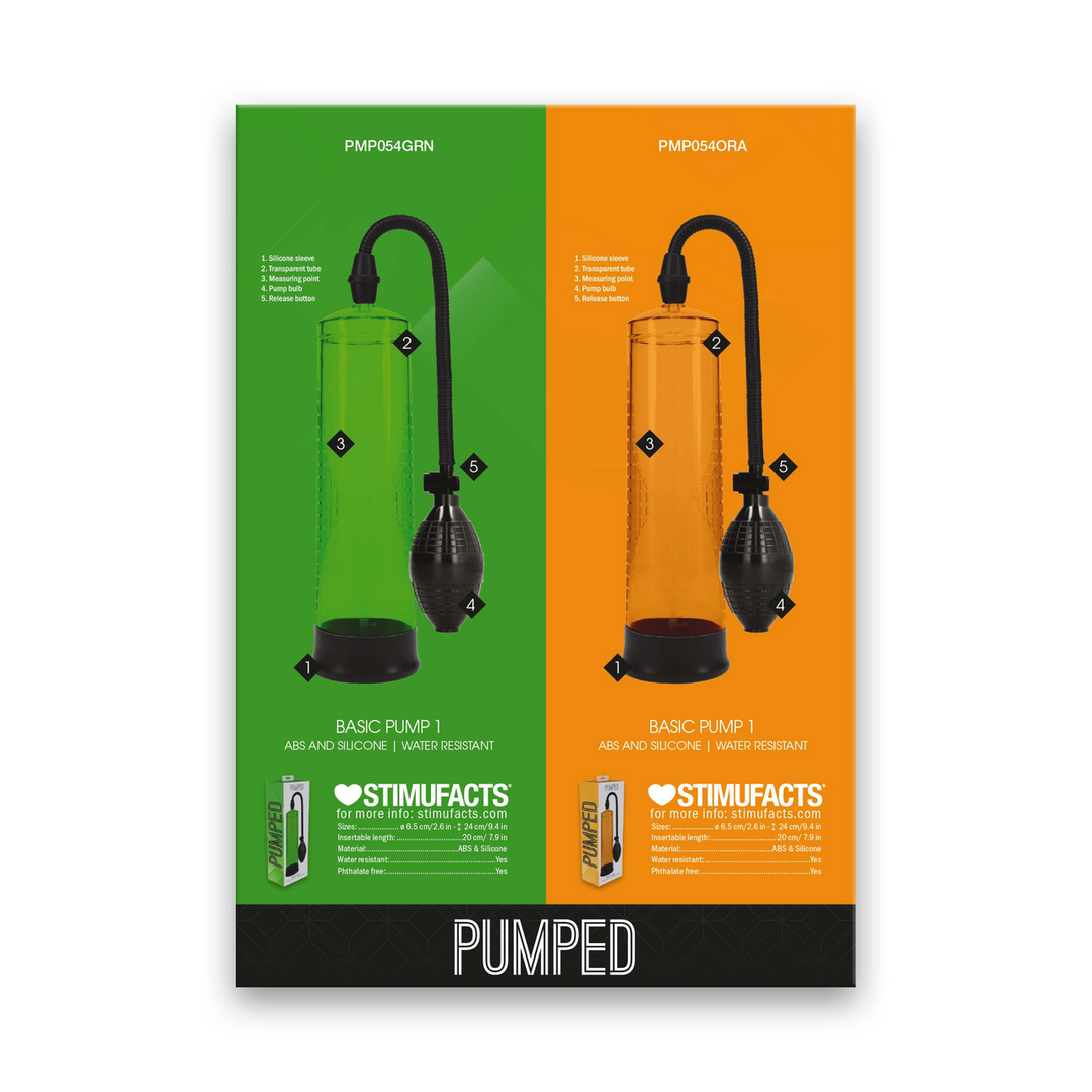 Materiale punto vendita Sell Sheet Pmp054Grn Pmp054Ora – multicolore | Pumped