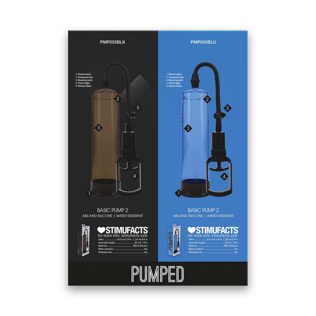 Materiale punto vendita Sell Sheet Pmp055Blk Pmp055Blu – multicolore | Pumped