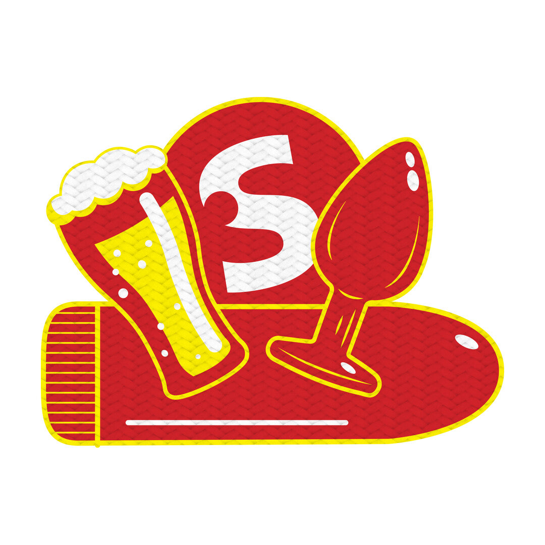 Plug anal Woven Badge Buttplug and Beer – multicolor | S-Line