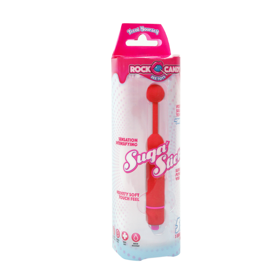 G-spot vibrator Suga Stick 5 functions – red | Rock Candy