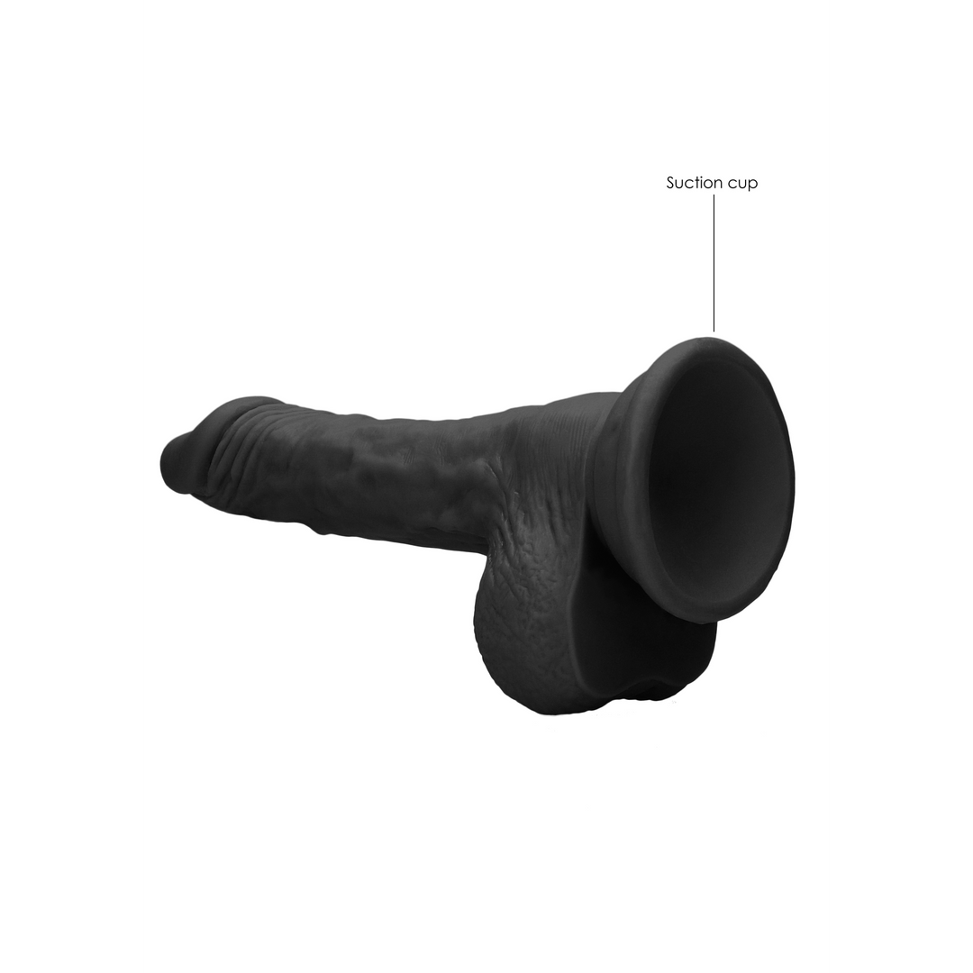 Consolador Testicles – negro 3.5 cm | RealRock