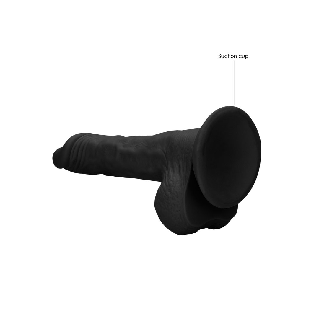 Consolador Testicles – negro 4.2 cm | RealRock