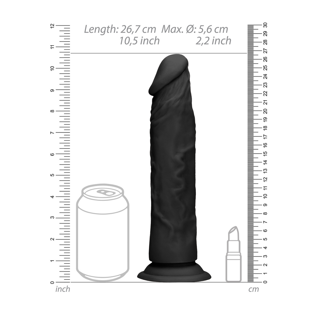 Consolador Testicles – negro 5.6 cm | RealRock