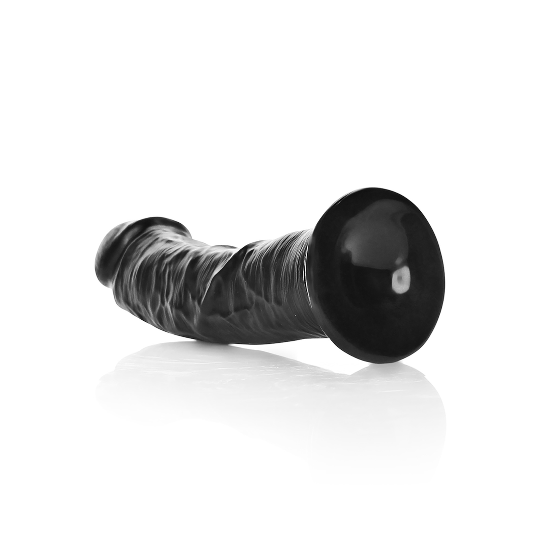 Dildo Curved 9.2 cm – with suction cup, black | RealRock