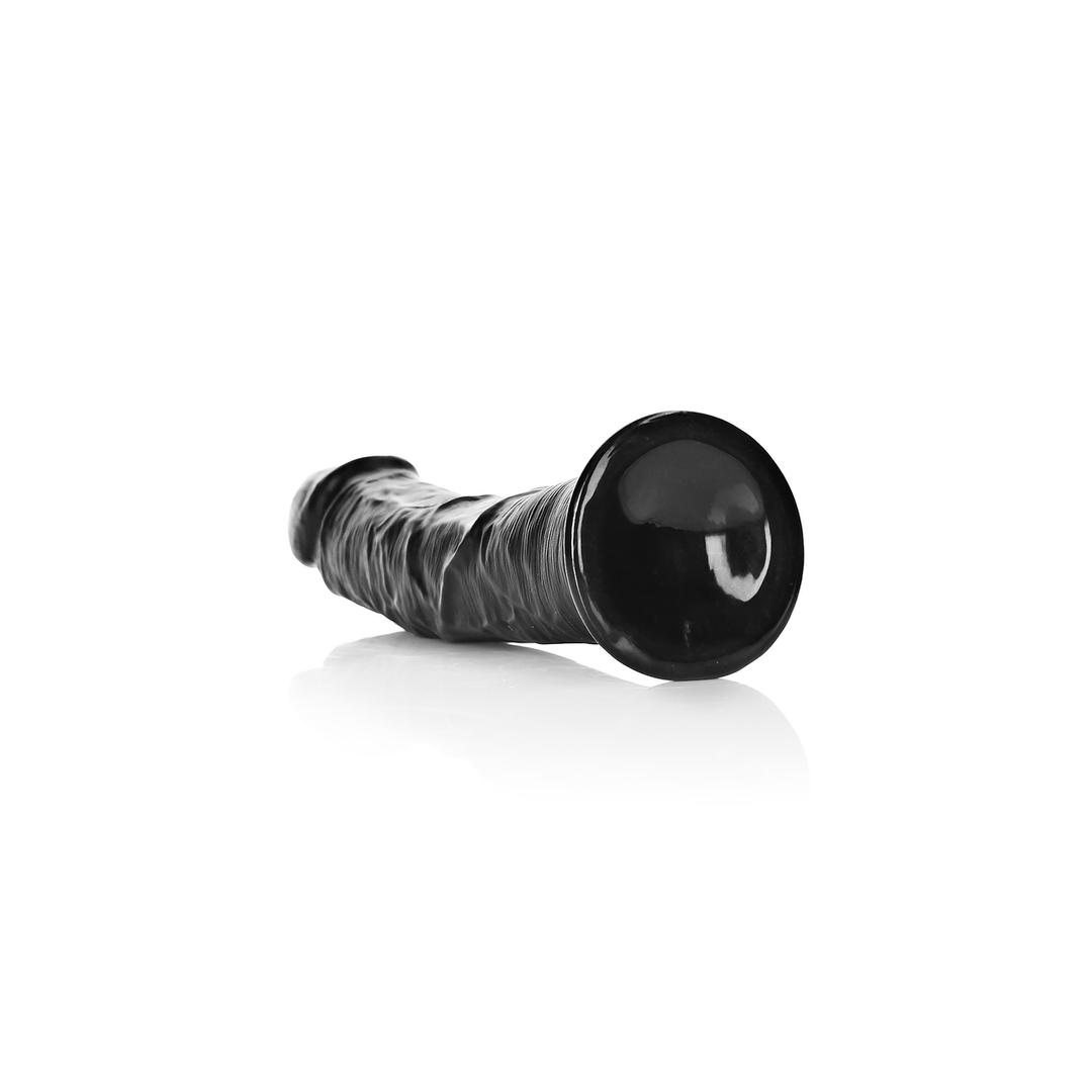 Dildo Curved 8 cm – mit Saugnapf, schwarz | RealRock