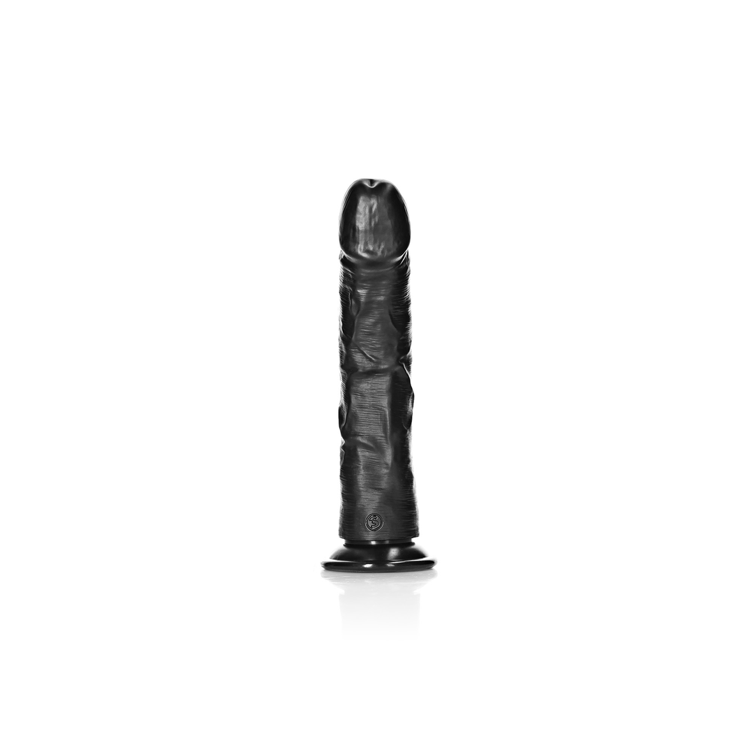 Dildo Curved 8 cm – mit Saugnapf, schwarz | RealRock