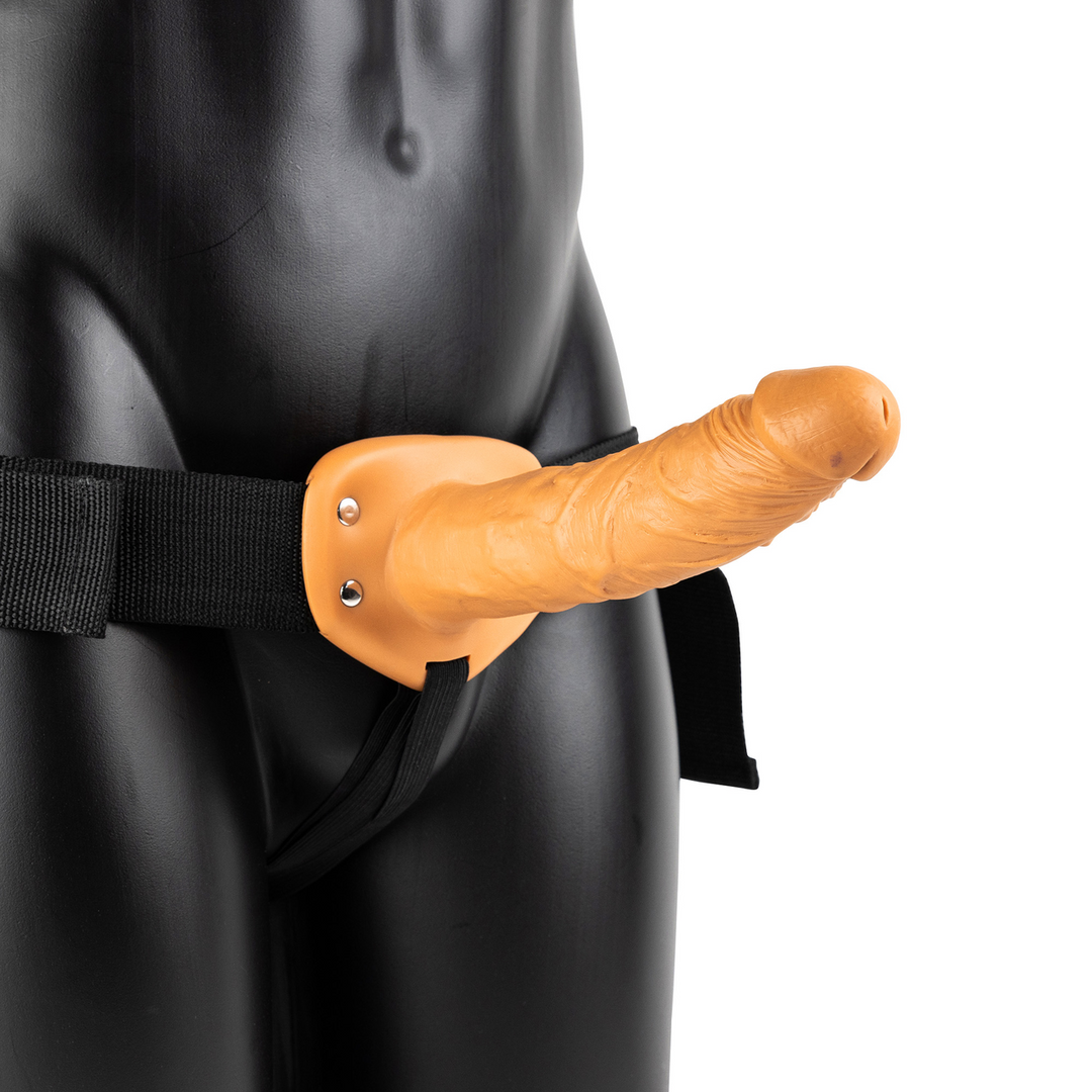 Strap-on Hollow 10.6 cm – tan | RealRock